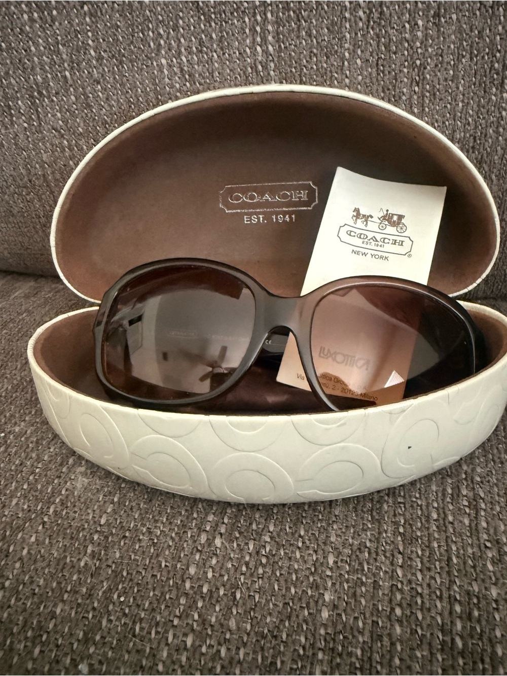 Coach Brown Gradient Oversized Women's Sunglasses